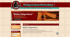 Desktop Screenshot of didgeridoowebshop.com