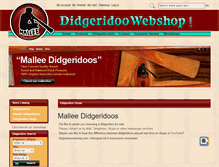 Tablet Screenshot of didgeridoowebshop.com